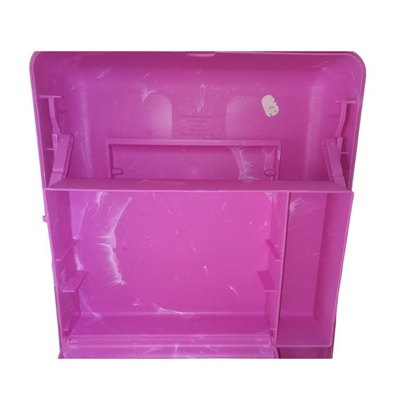 Caboodle Pink Marbled Makeup Case with Mirror Travel Case - Picture 9 of 13